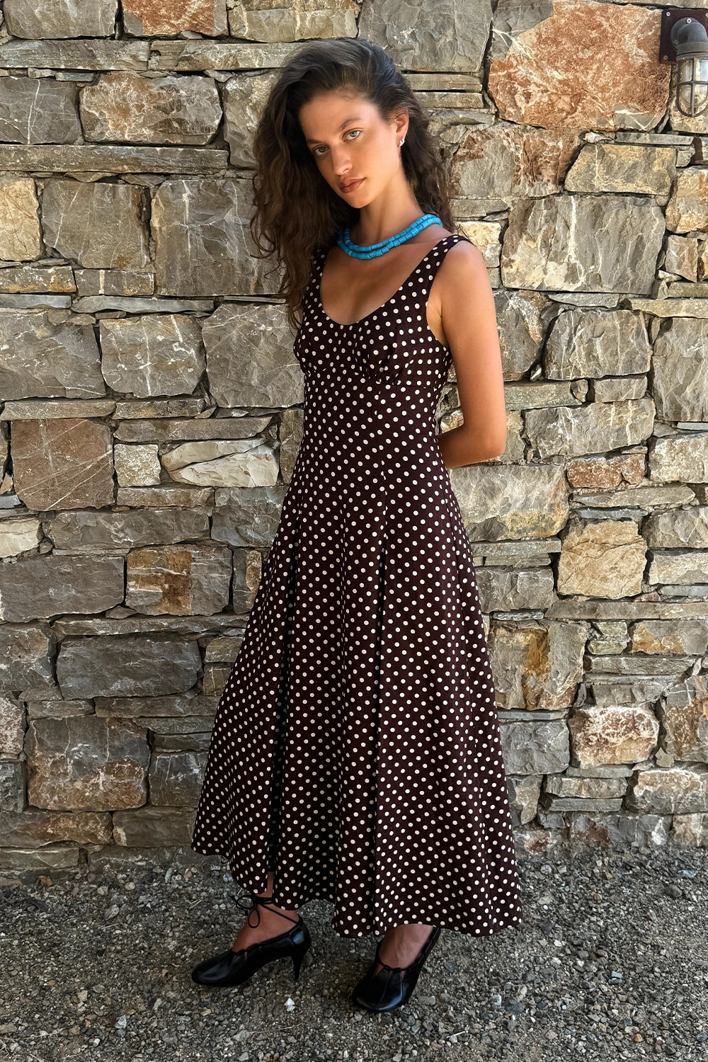 Esme Midi Dress Martinha Polka Dot