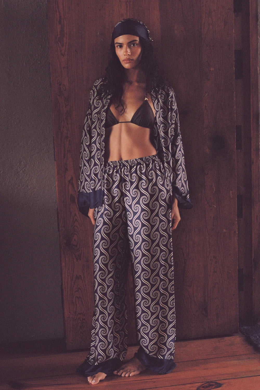 Cora Shirt Juanita Swirl Indigo - Final Sale