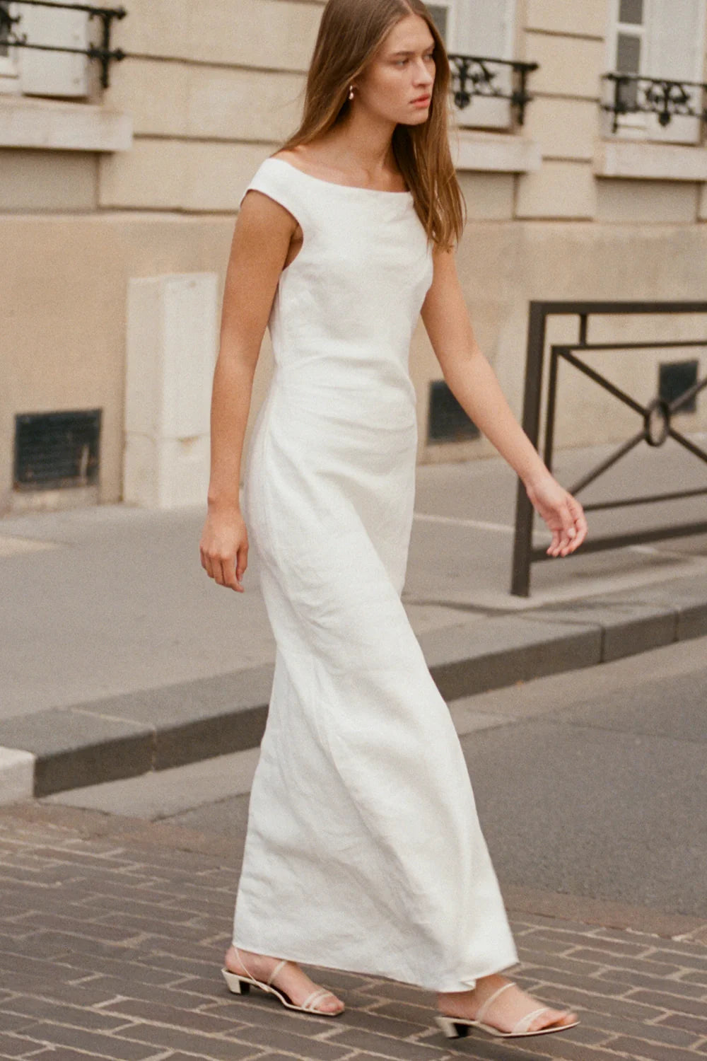 Ilride Midi Dress White