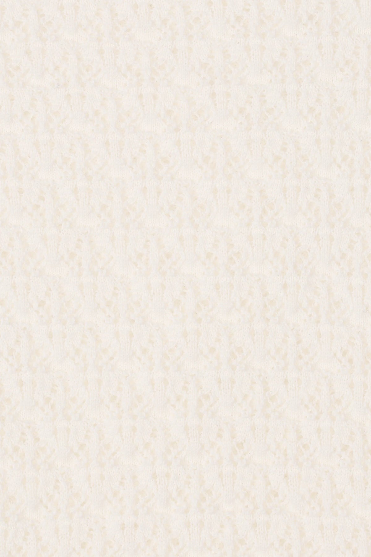 Lenna Polo Top Pointelle Lace Vintage White - Final Sale