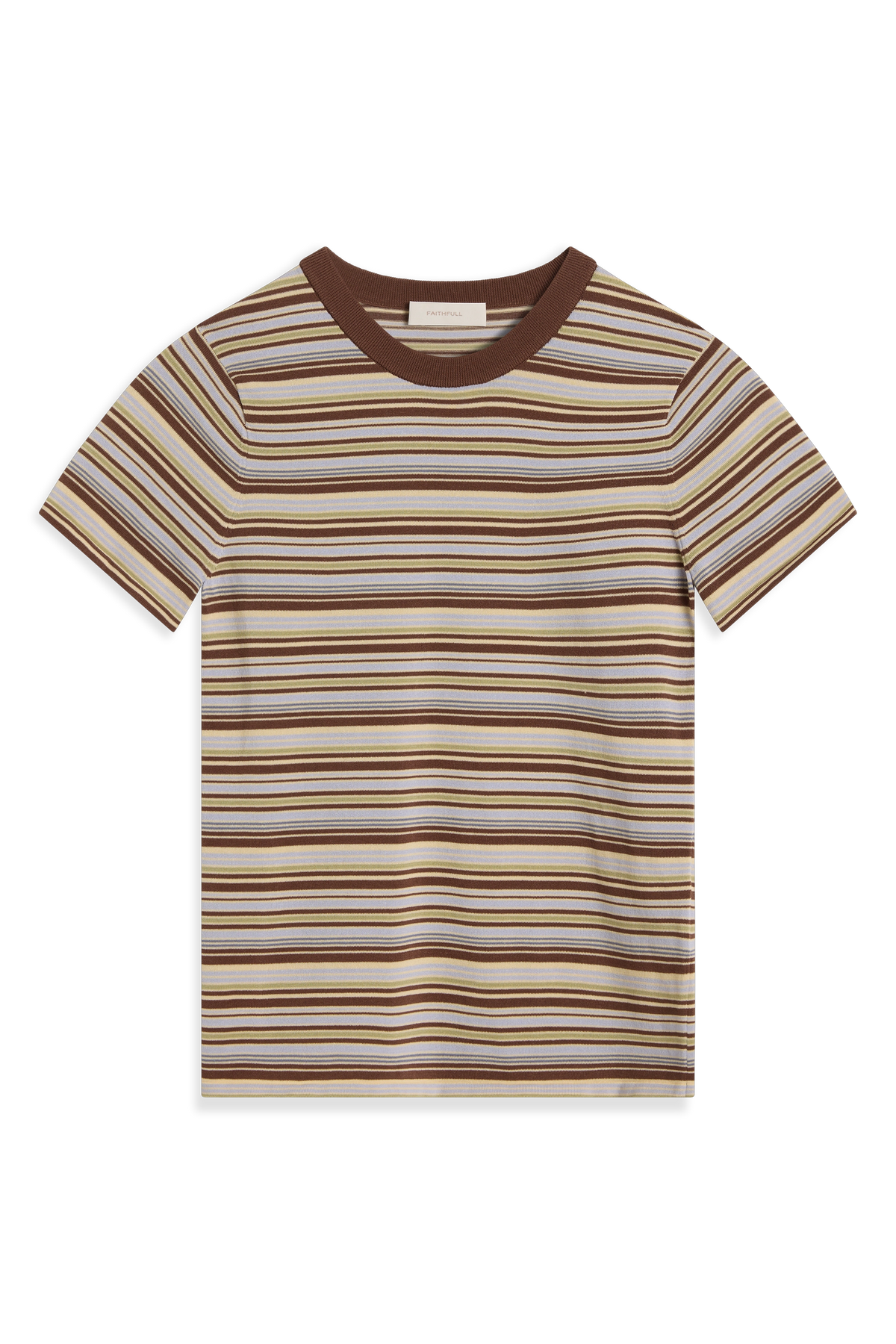 Leandra T-Shirt Canaria Stripe Carob