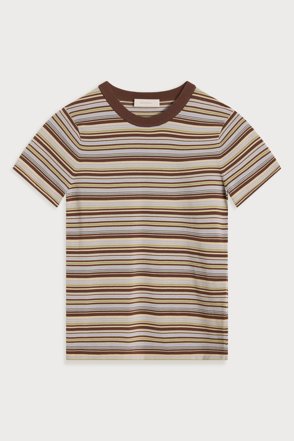 Leandra T-Shirt Canaria Stripe Carob