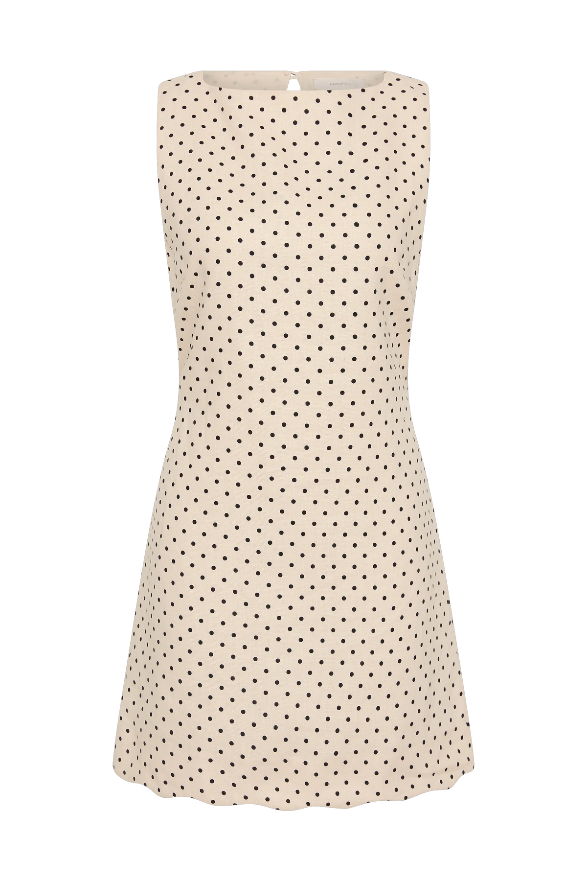 Iria Mini Dress Lola Polka Dot Cream Black