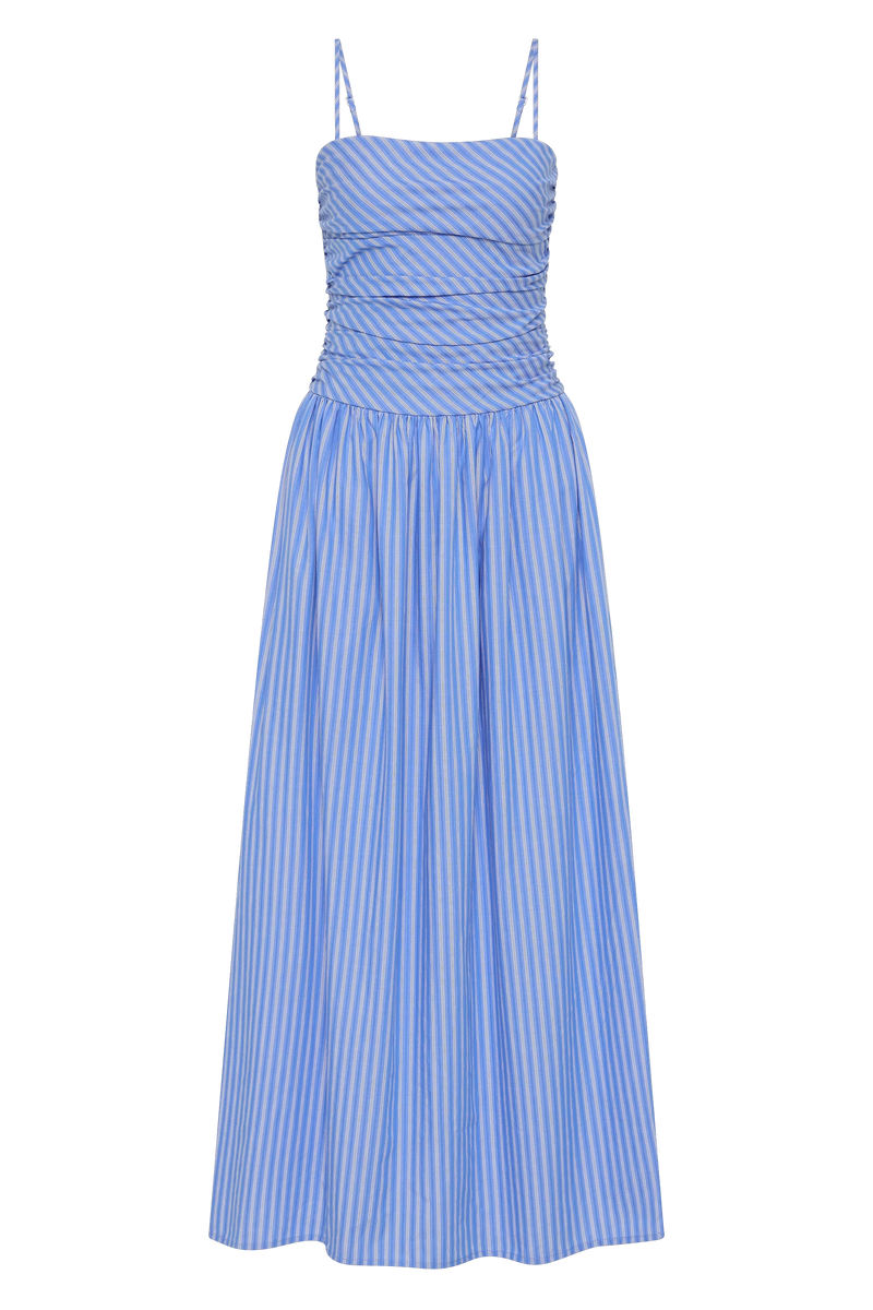 Portlligat Maxi Dress Joao Stripe Azulejo Blue