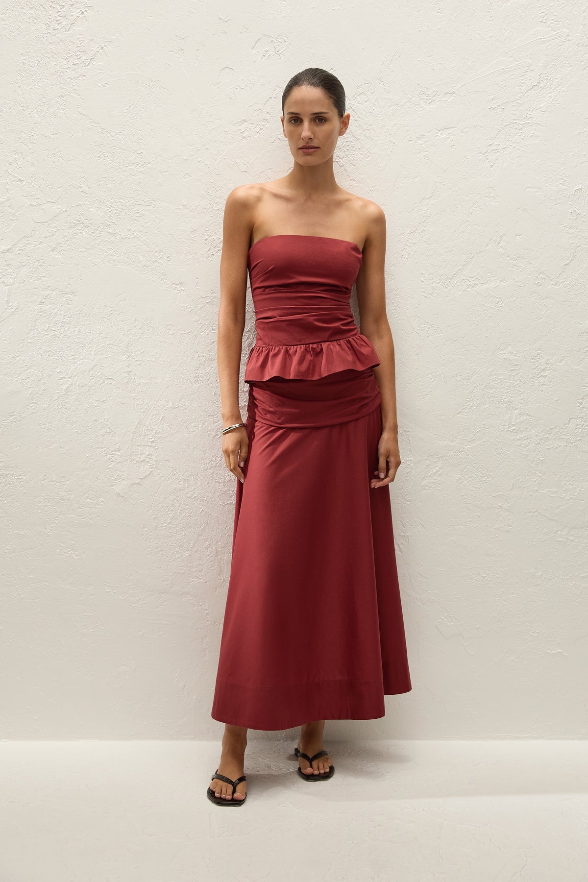 Simone Skirt Porto Red