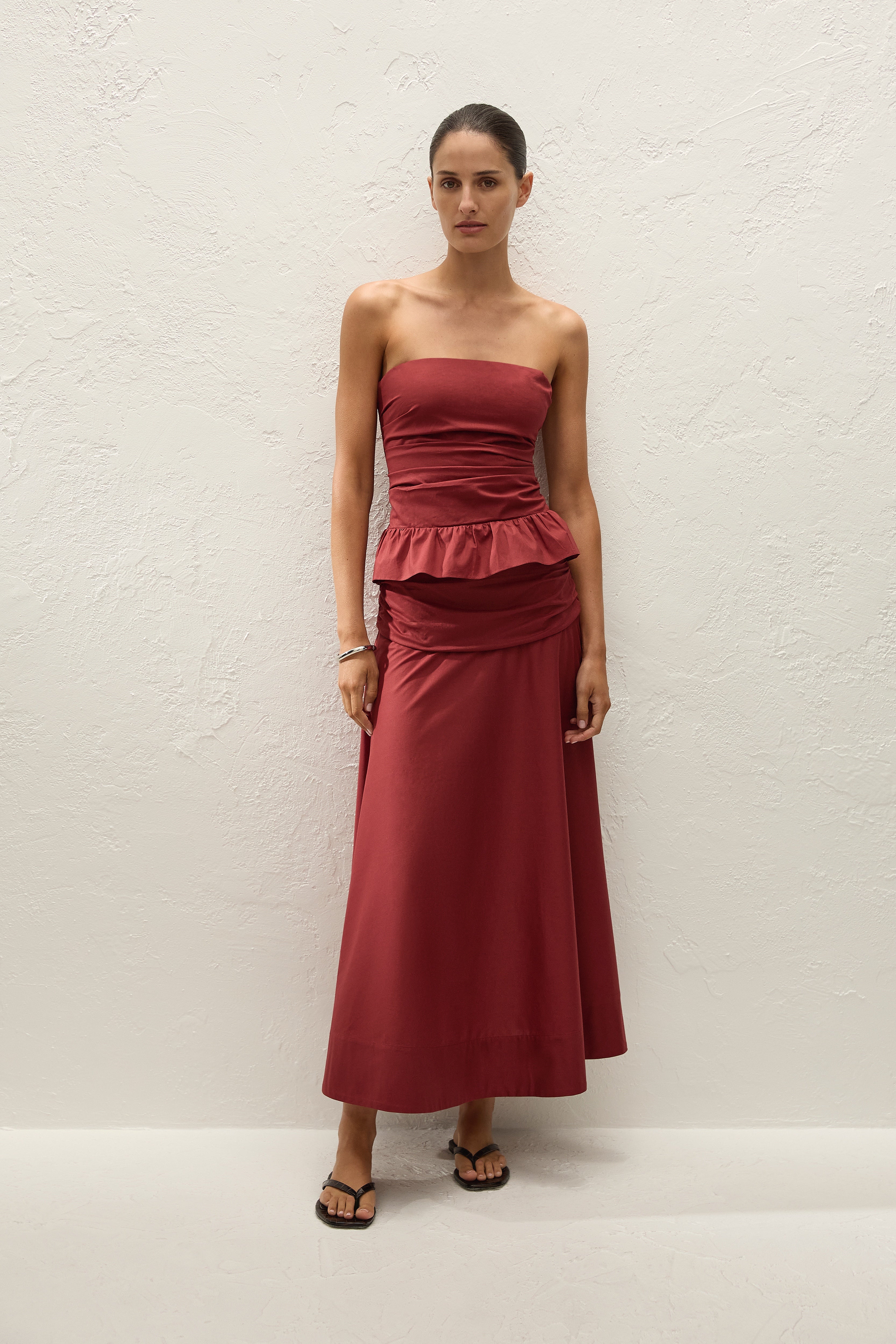 Simone Skirt Porto Red
