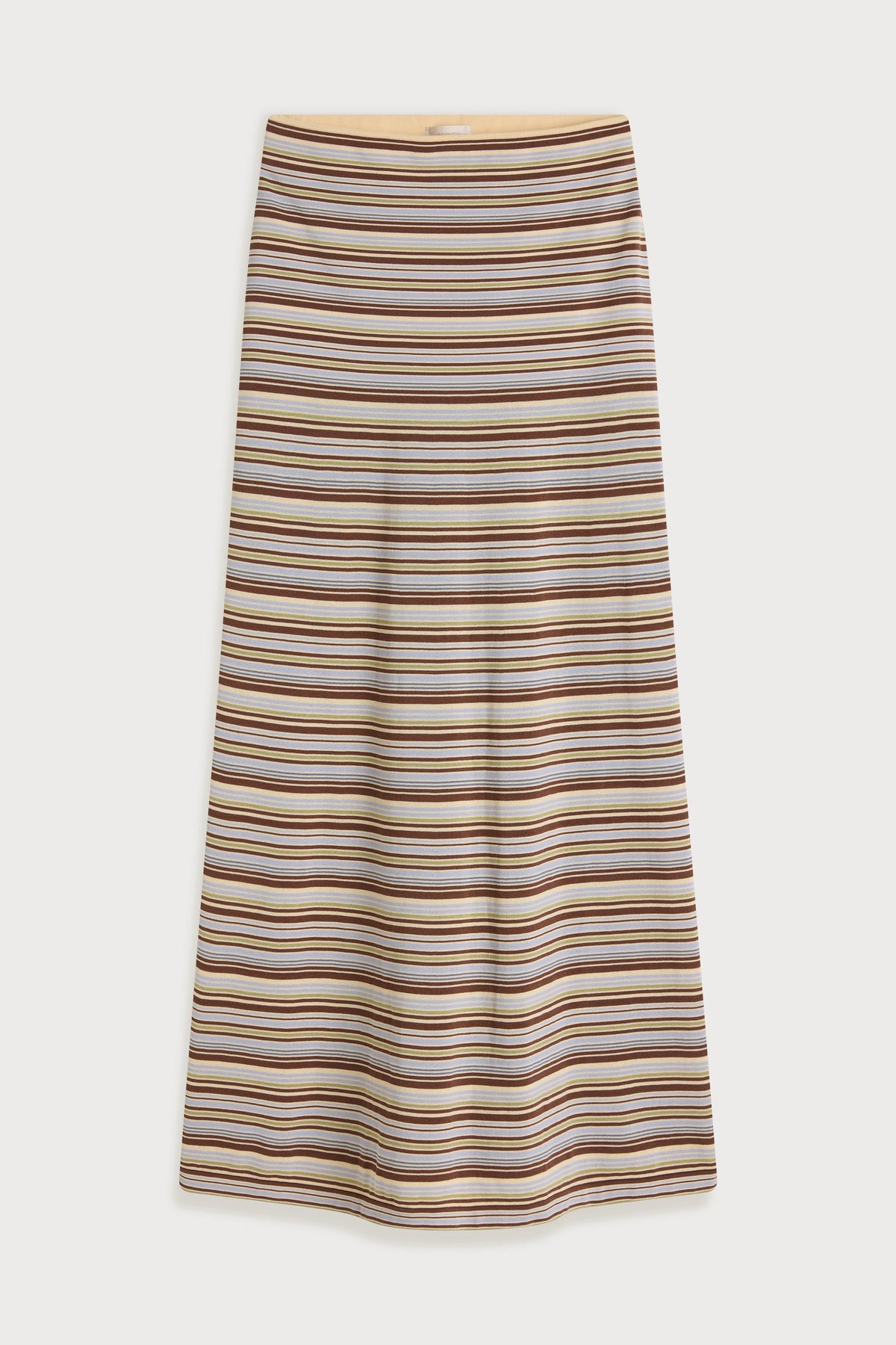 Casia Maxi Skirt Canaria Stripe Carob