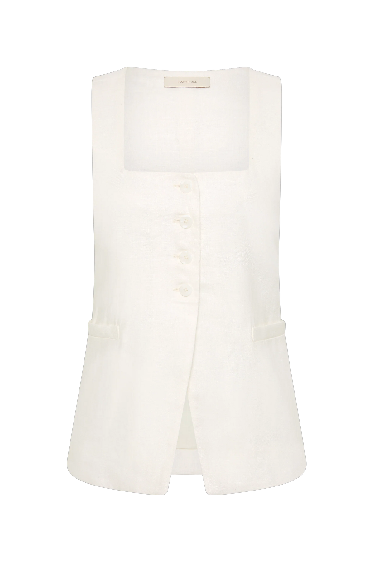 Jackie Vest White