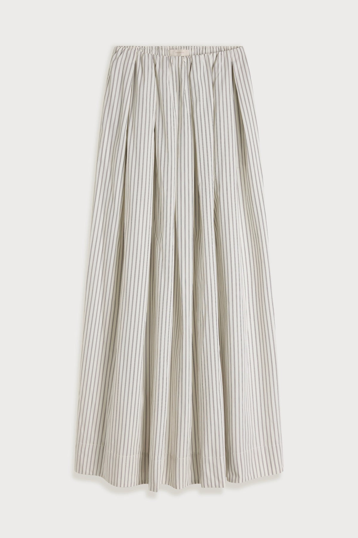 Eliana Skirt Oliva Stripe Ecru