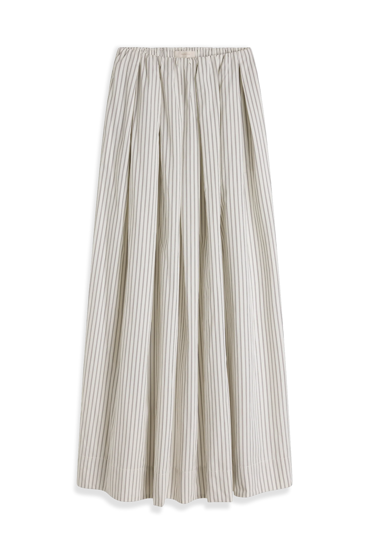 Eliana Skirt Oliva Stripe Ecru
