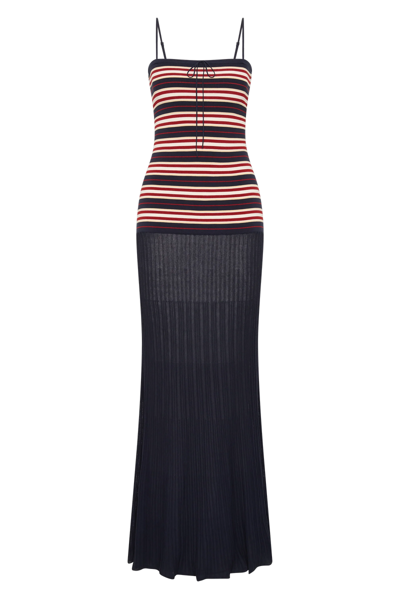 Doris Maxi Dress Cila Stripe Navy