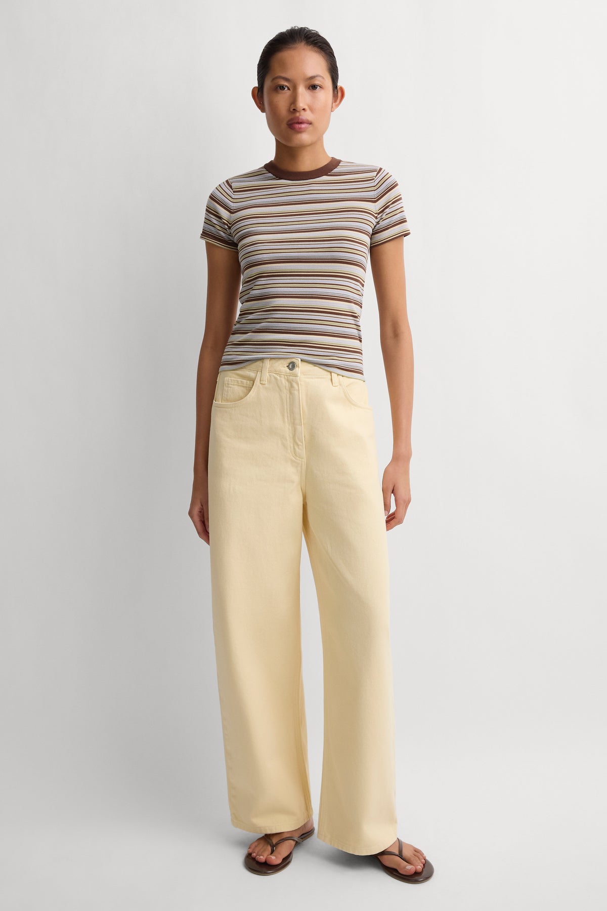 Malia Denim Pant Faded Butter