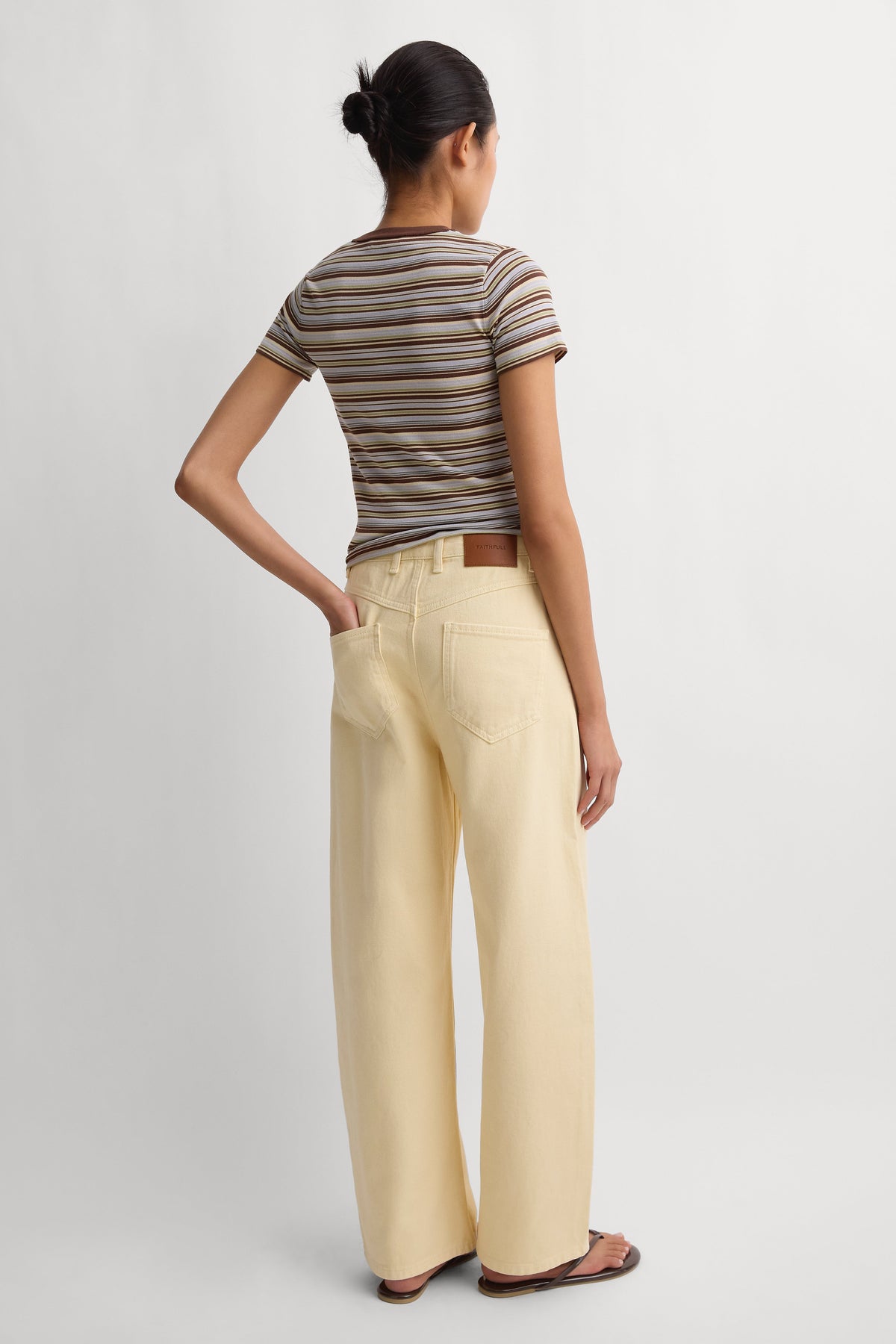 Malia Denim Pant Faded Butter