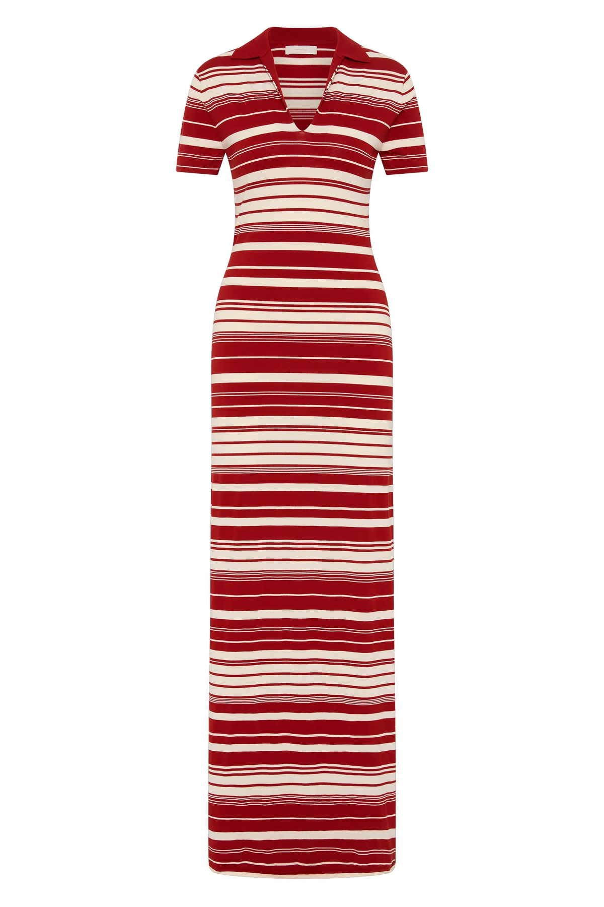 Cloe Maxi Dress Valdemar Stripe Red Ochre