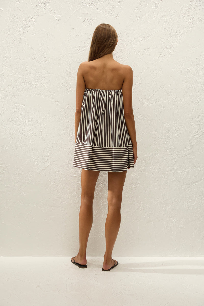 Camila Mini Dress Rita Stripe Port