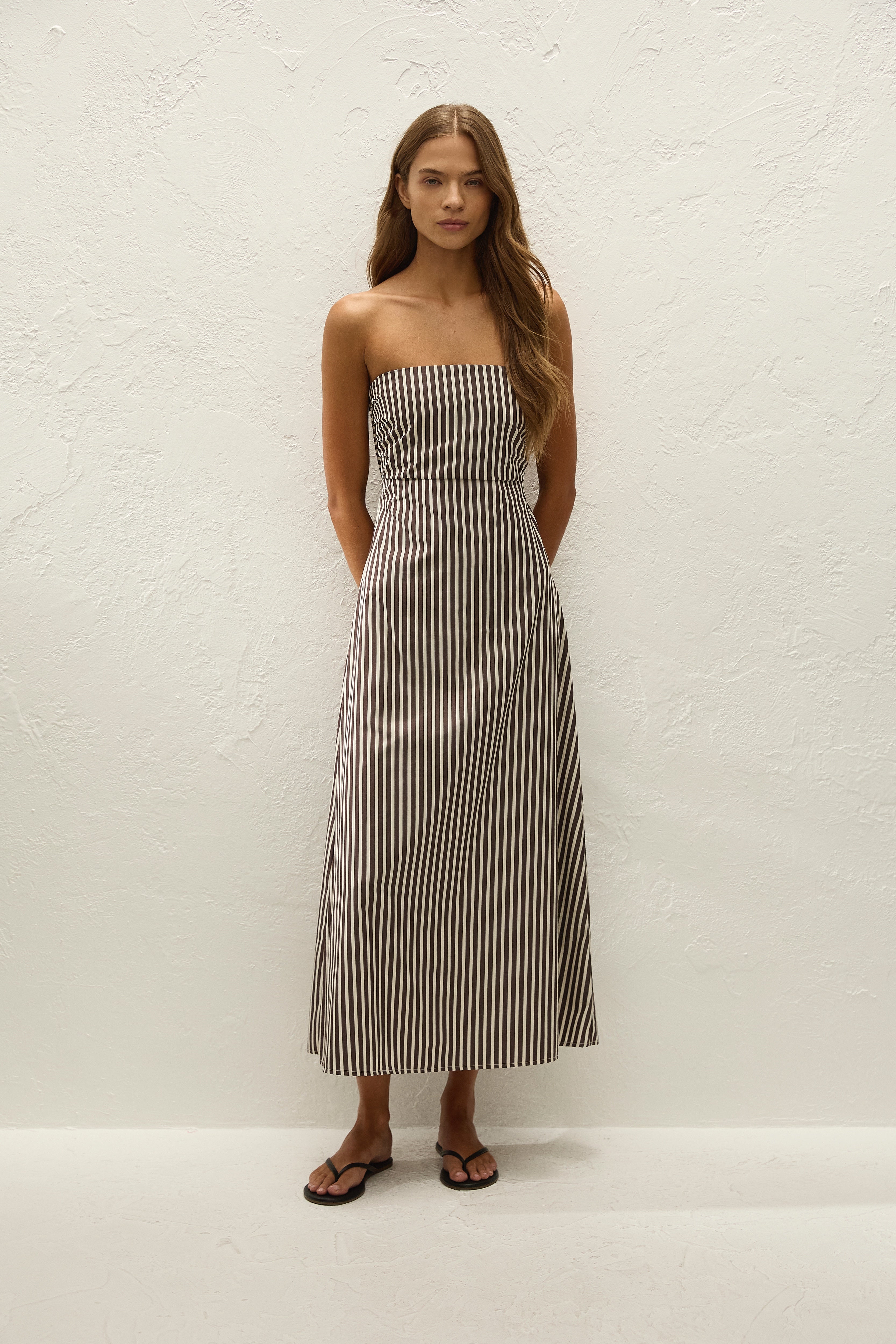 Casimiro Midi Dress Rita Stripe Port