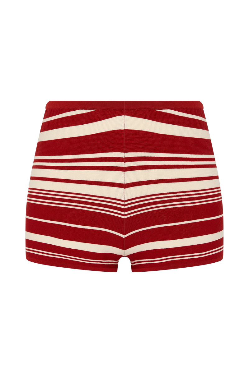Playa Mini Short Valdemar Stripe Red Ochre