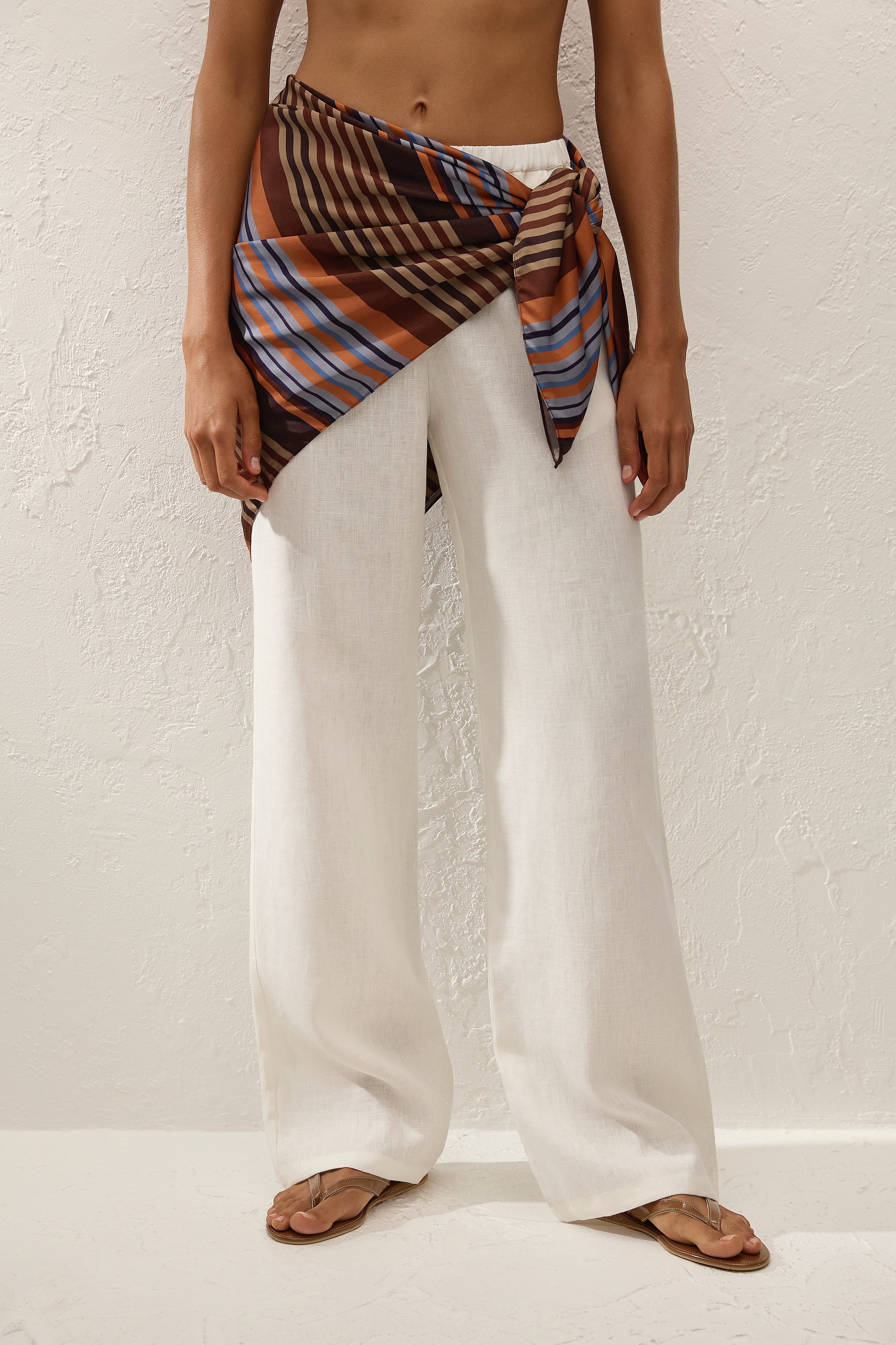 Soleil Waist Scarf Elena Stripe