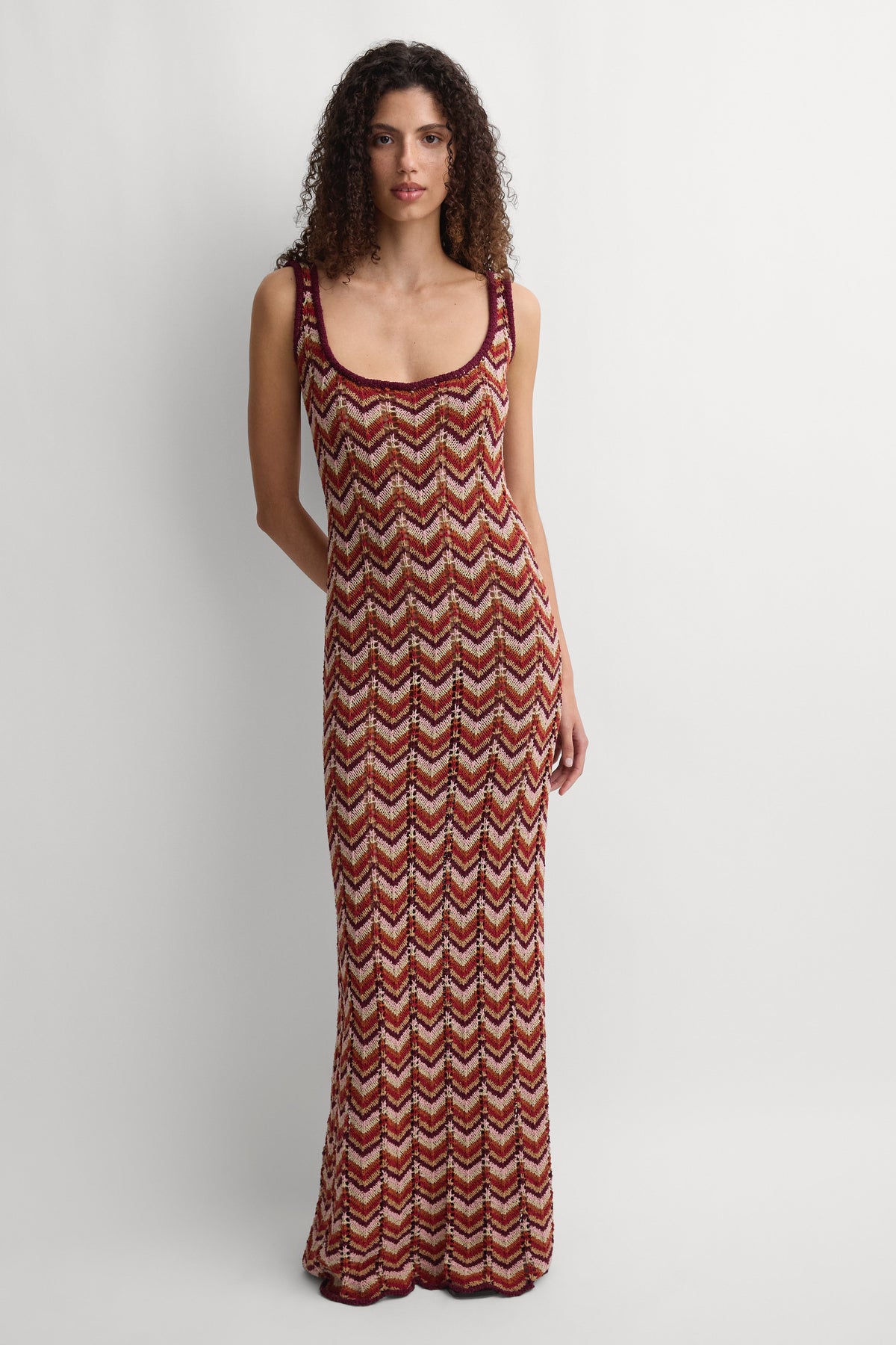 Malena Maxi Dress Blanca Stripe