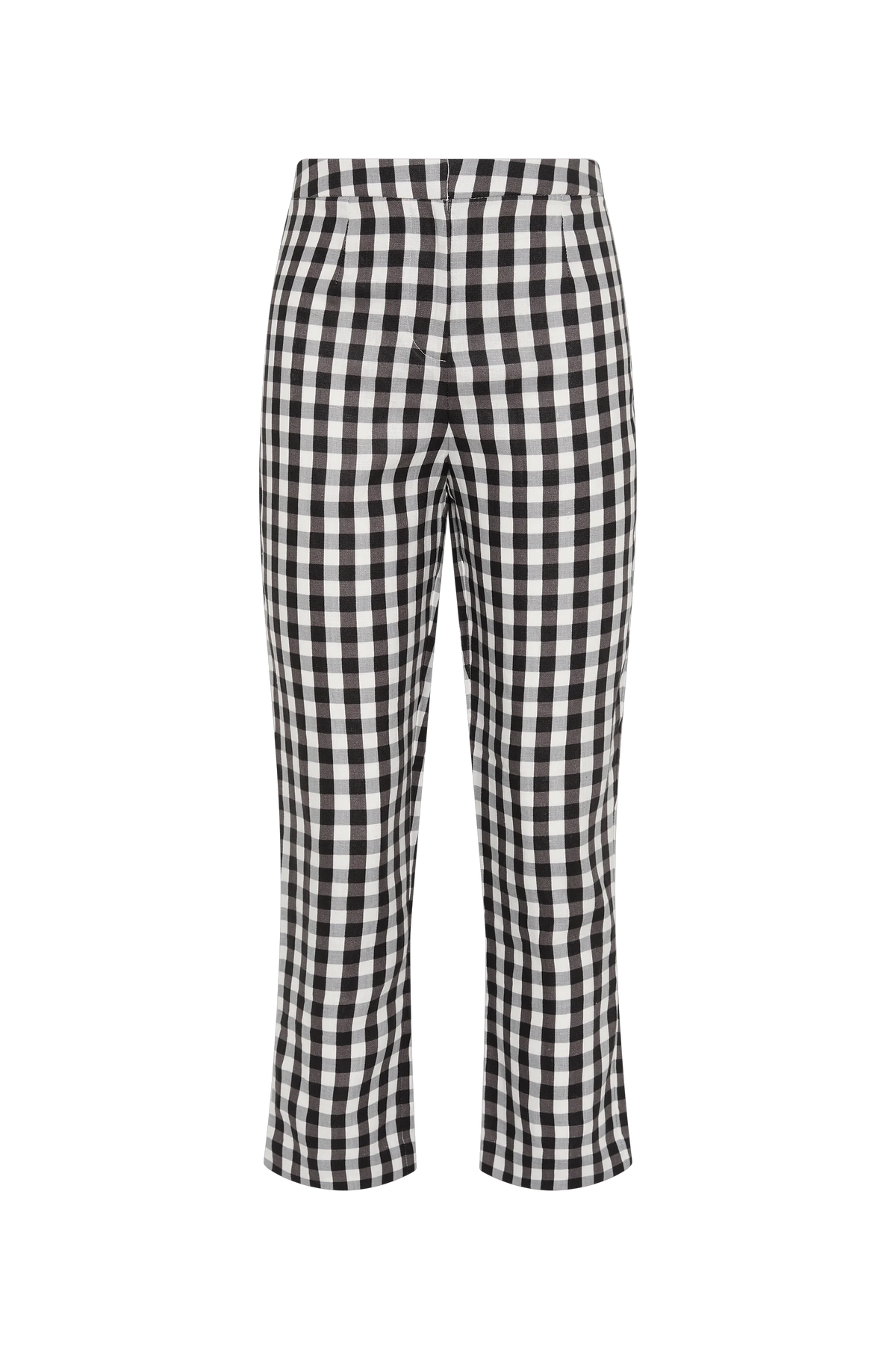 Iria Capri Pant Gingham Black