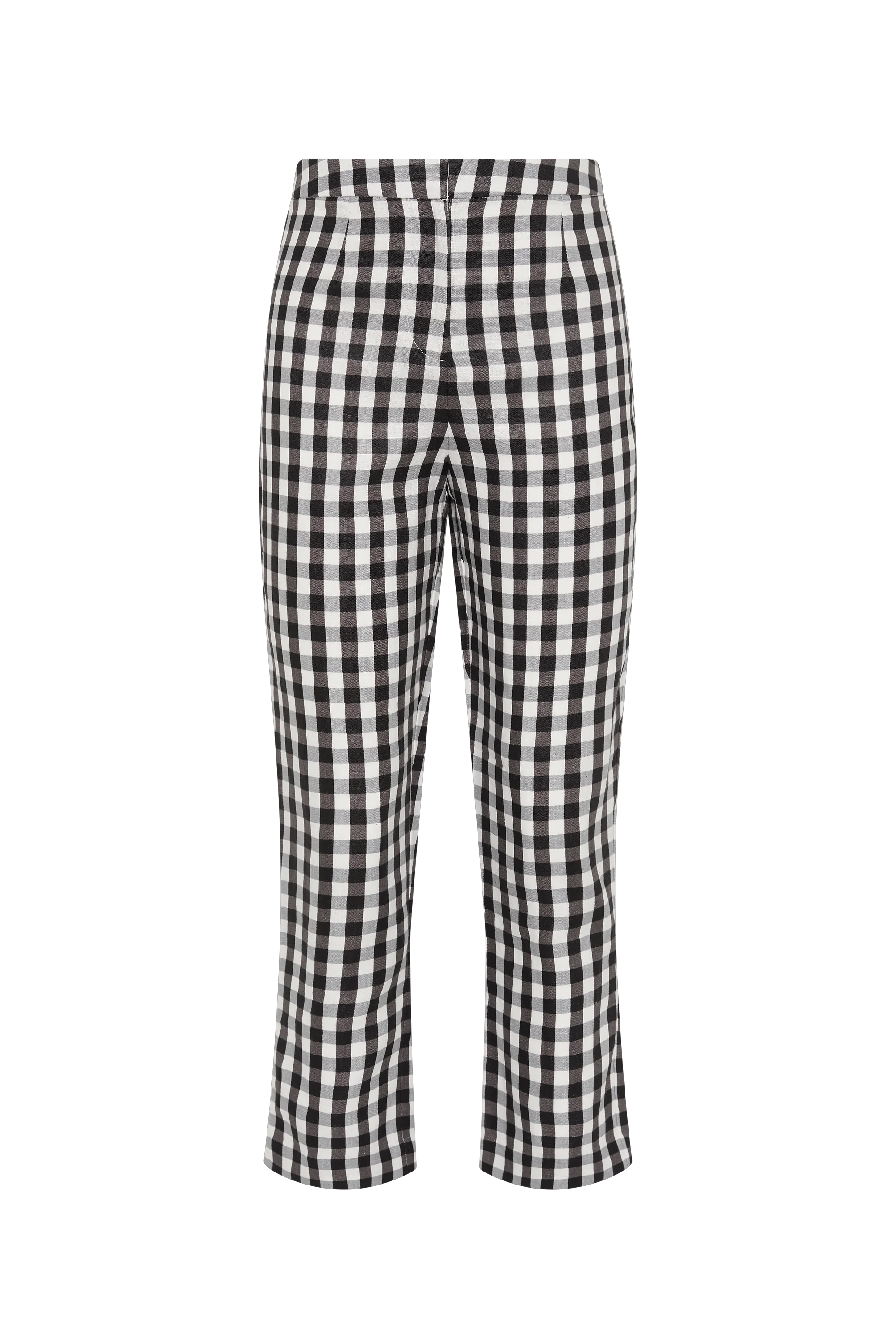 Iria Capri Pant Gingham Black