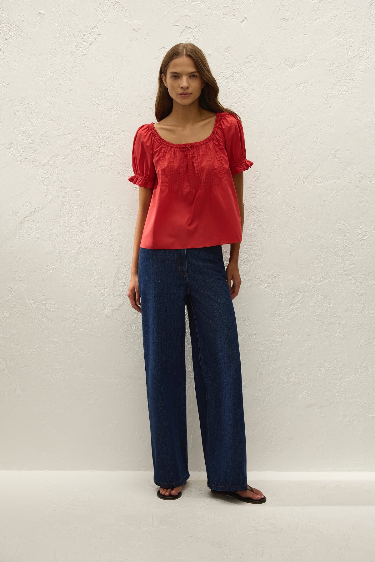Quinta Wide Jean Dark Indigo