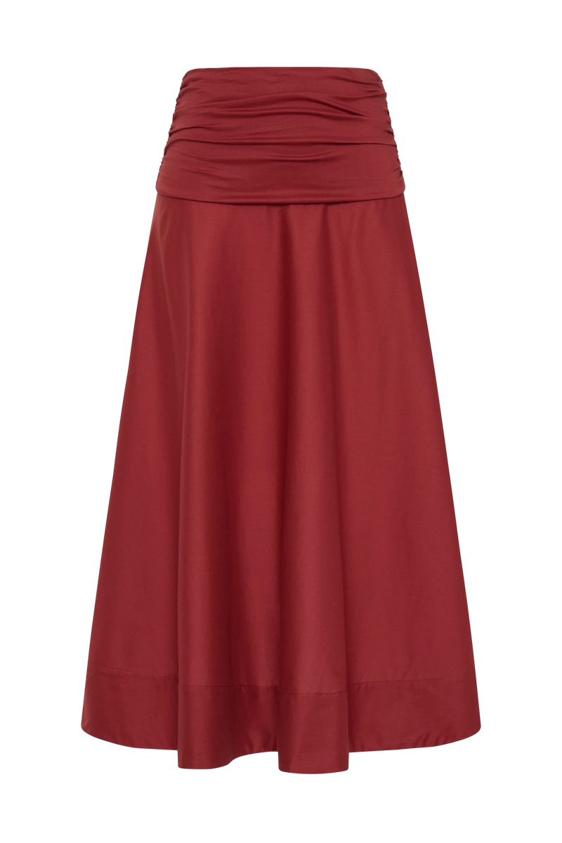 Simone Skirt Porto Red