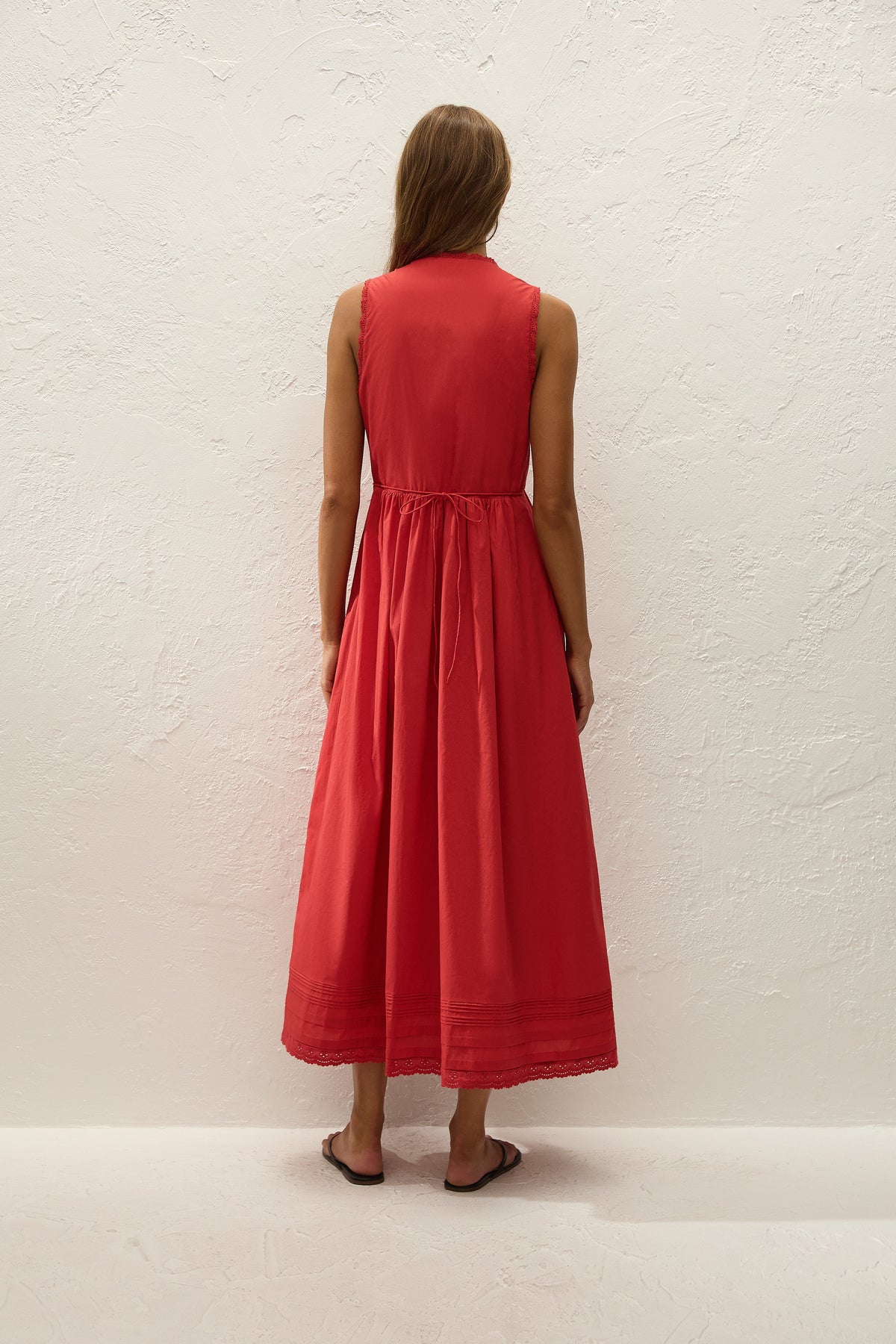 Jovita Midi Dress Red