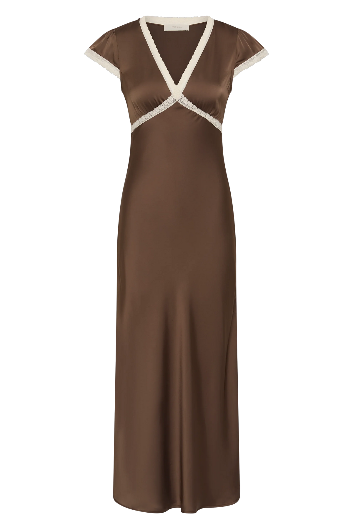 Elvira Midi Dress Chocolate Lace