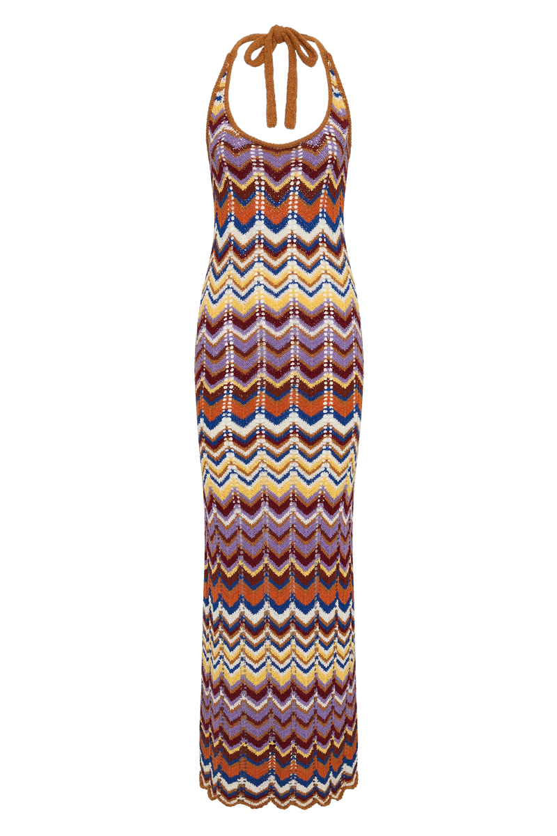 Elisa Maxi Dress Cadaquès Stripe