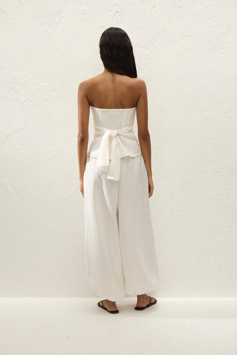Kortez Balloon Pant White