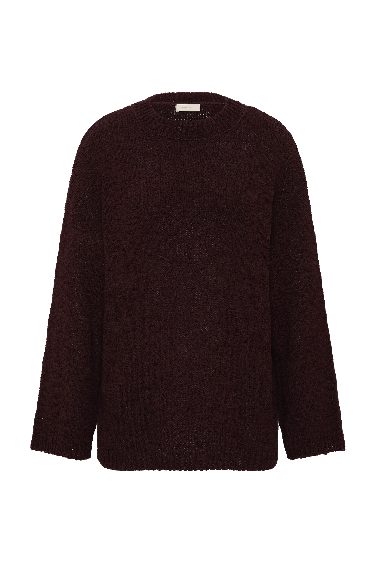 The Fisherman Knit Jumper Prune
