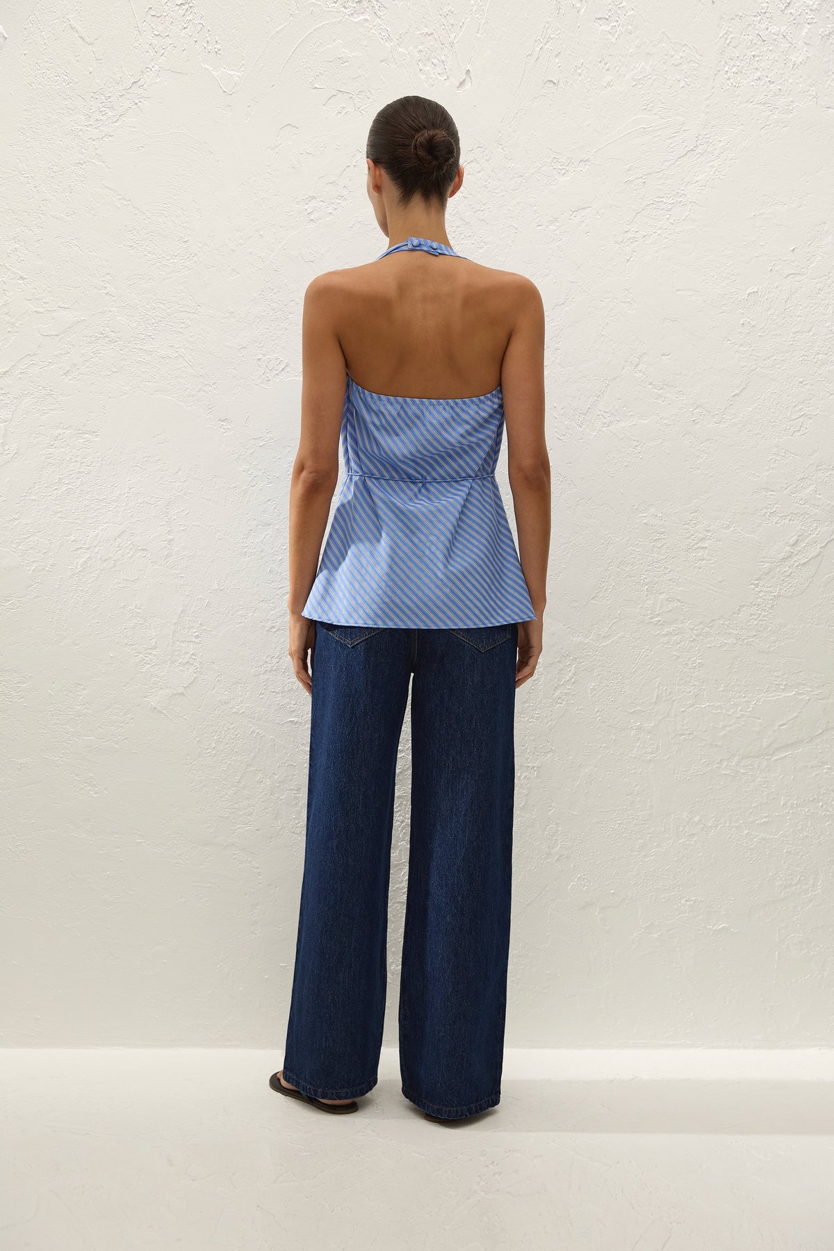 Izaro Top Joao Stripe Azulejo Blue