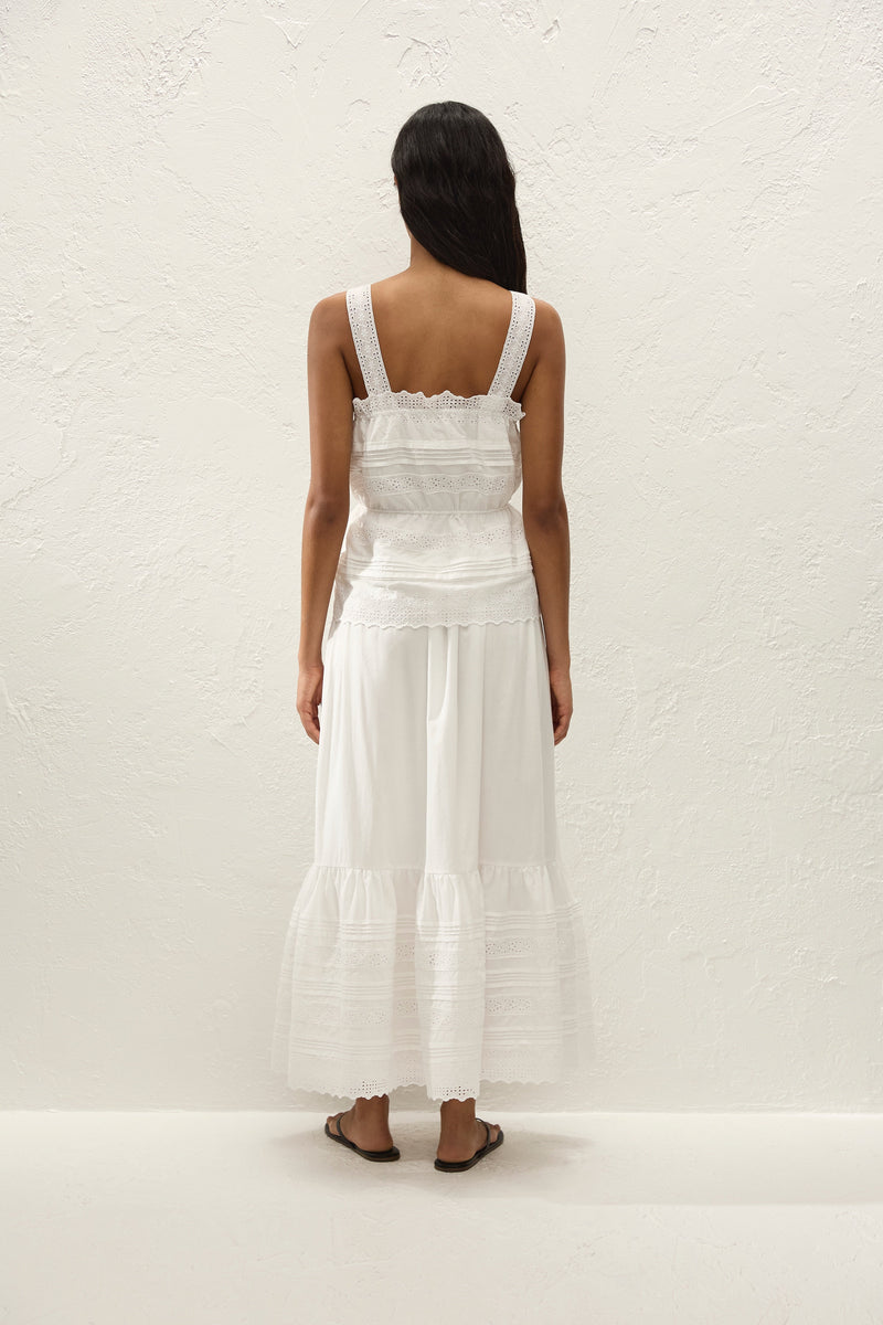 Dalila Skirt Fernanda Lace Antique White