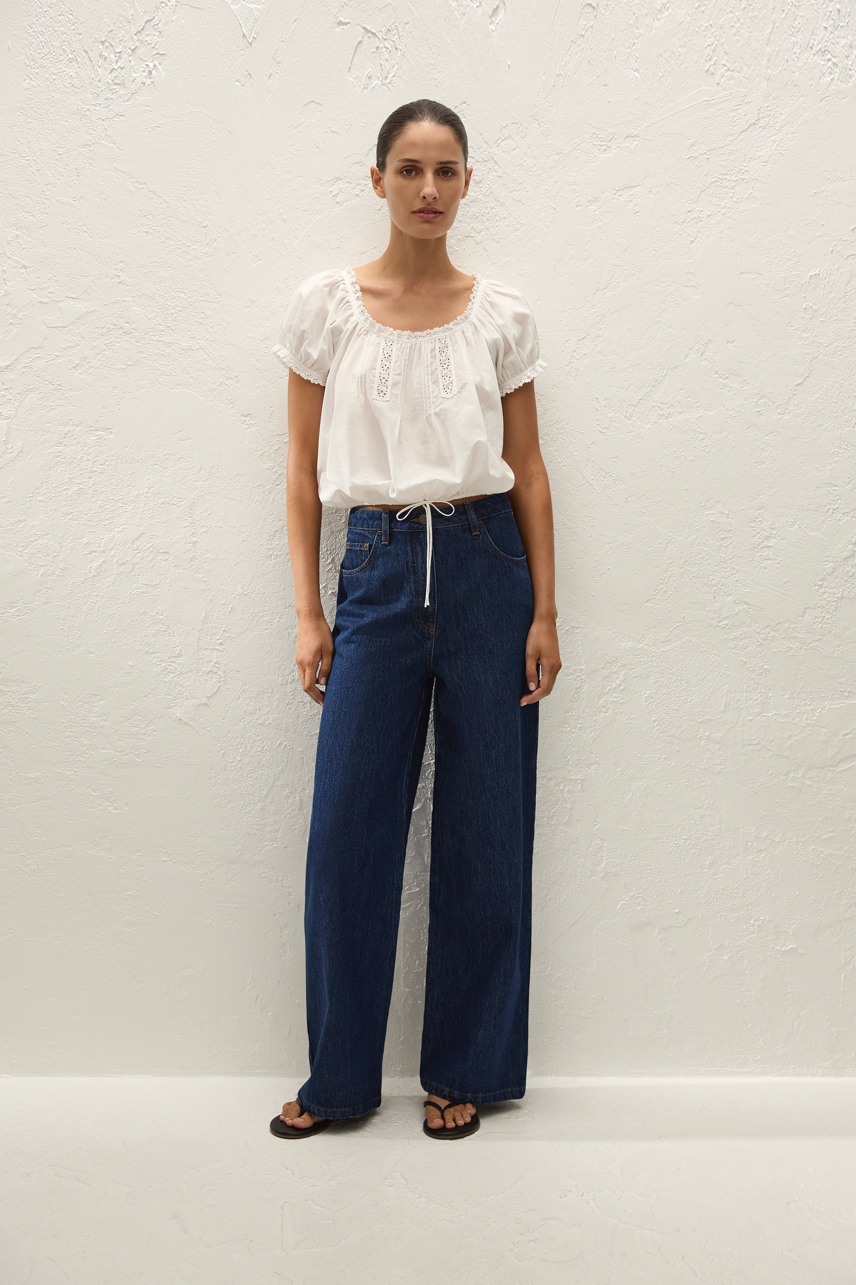 Gabi Top Fernanda Lace Antique White
