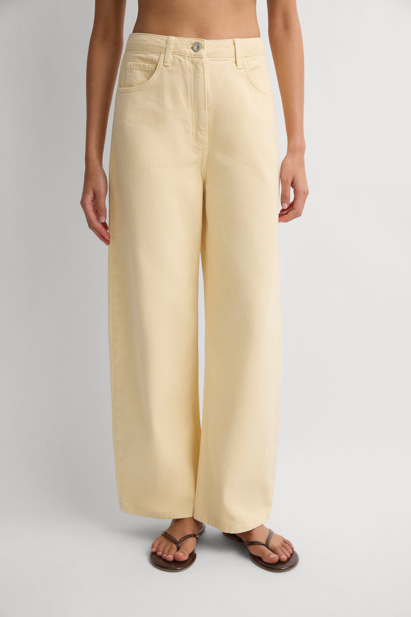 Malia Denim Pant Faded Butter