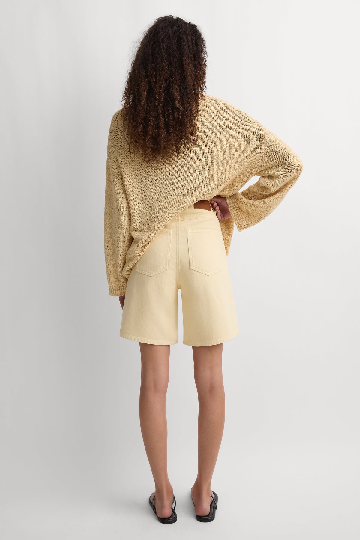Iris Denim Short Faded Butter