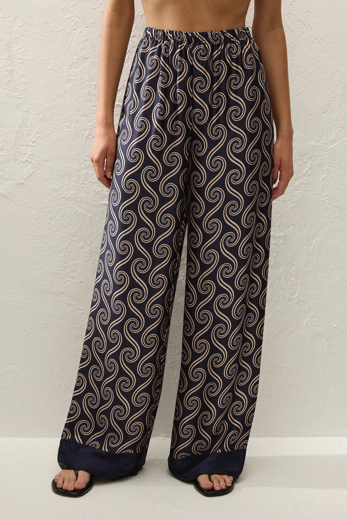 Jensen Pant Juanita Swirl Indigo - Final Sale
