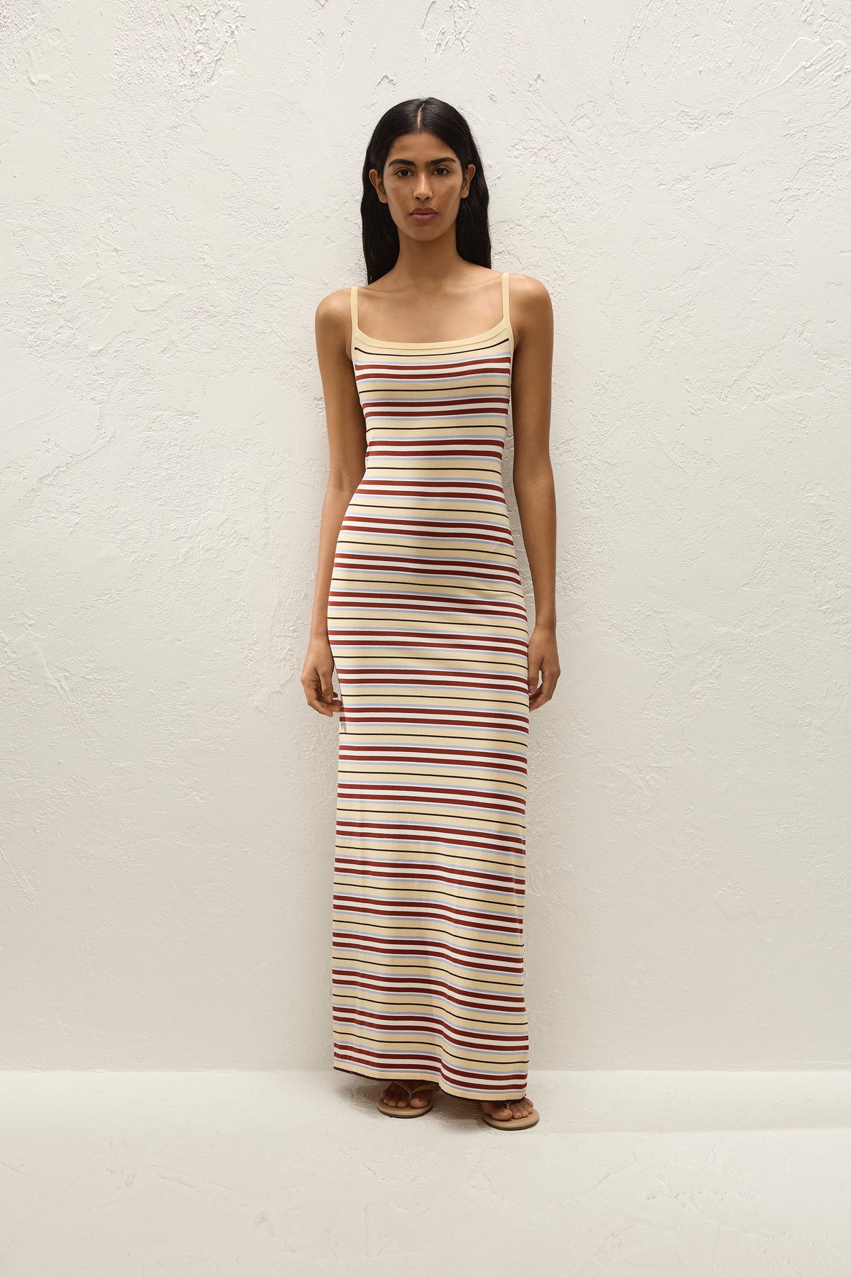 Doris Midi Dress Cila Stripe Butter