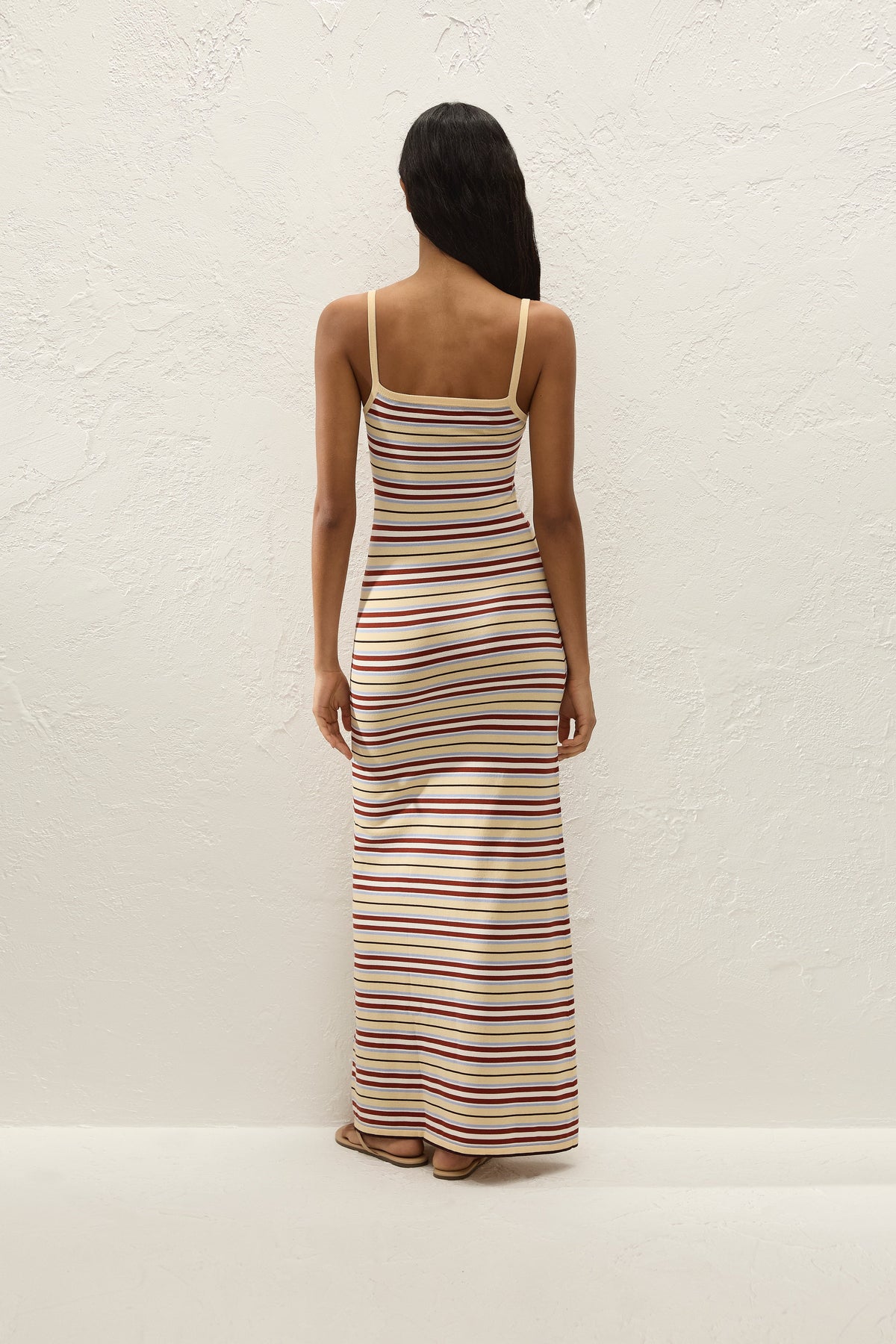 Doris Midi Dress Cila Stripe Butter