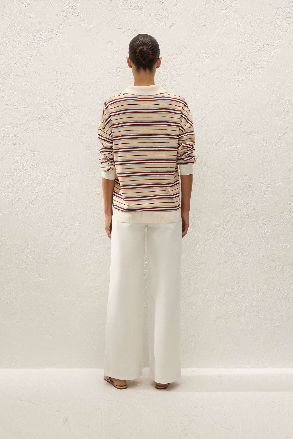 Harlow Oversized Polo Cila Stripe Butter