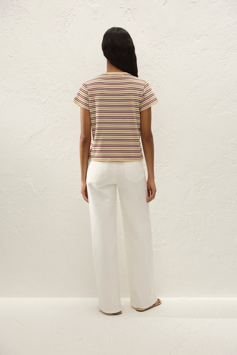 Estela T-Shirt Cila Stripe Butter