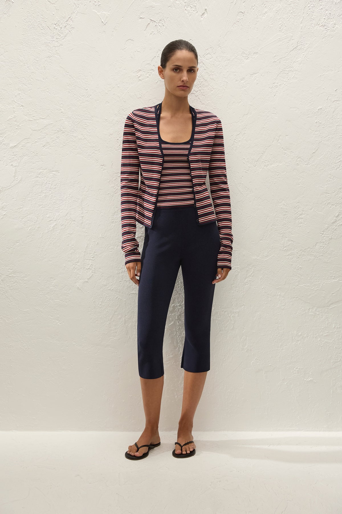 Doris Cardigan Cila Stripe Navy