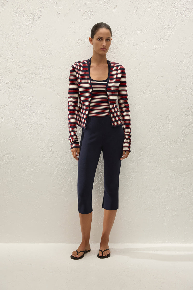 Doris Cardigan Cila Stripe Navy