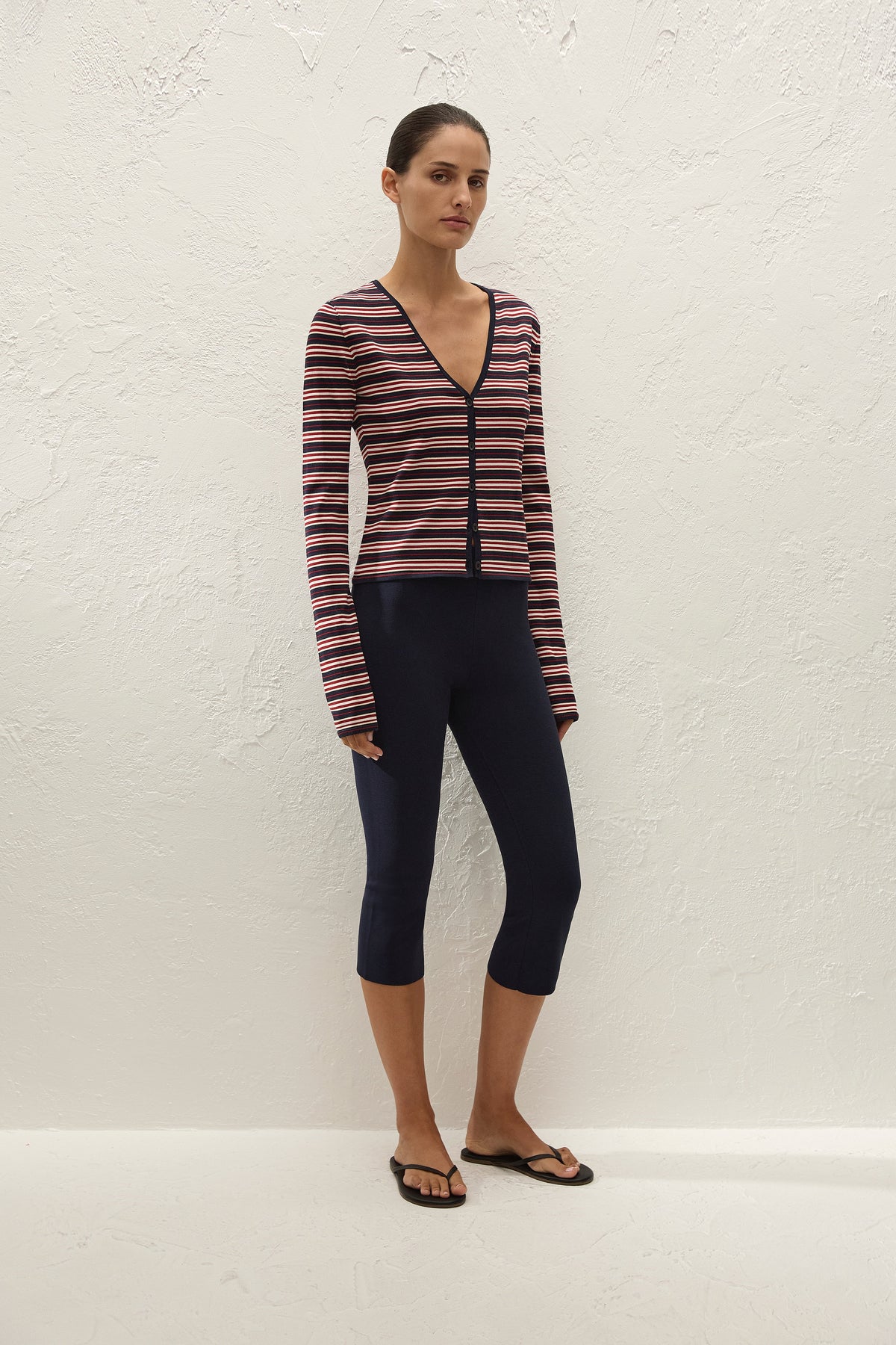 Doris Cardigan Cila Stripe Navy