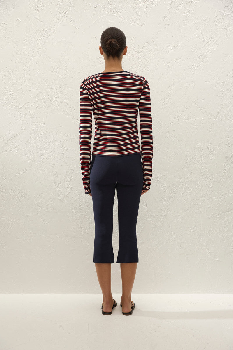 Doris Cardigan Cila Stripe Navy