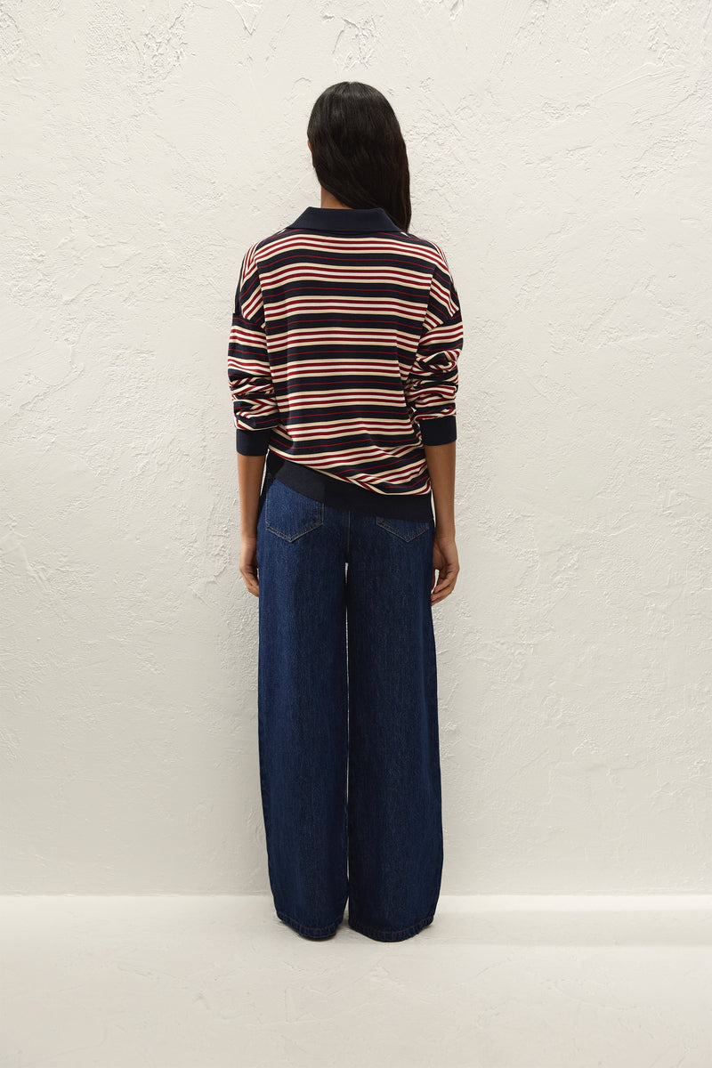 Quinta Wide Jean Dark Indigo