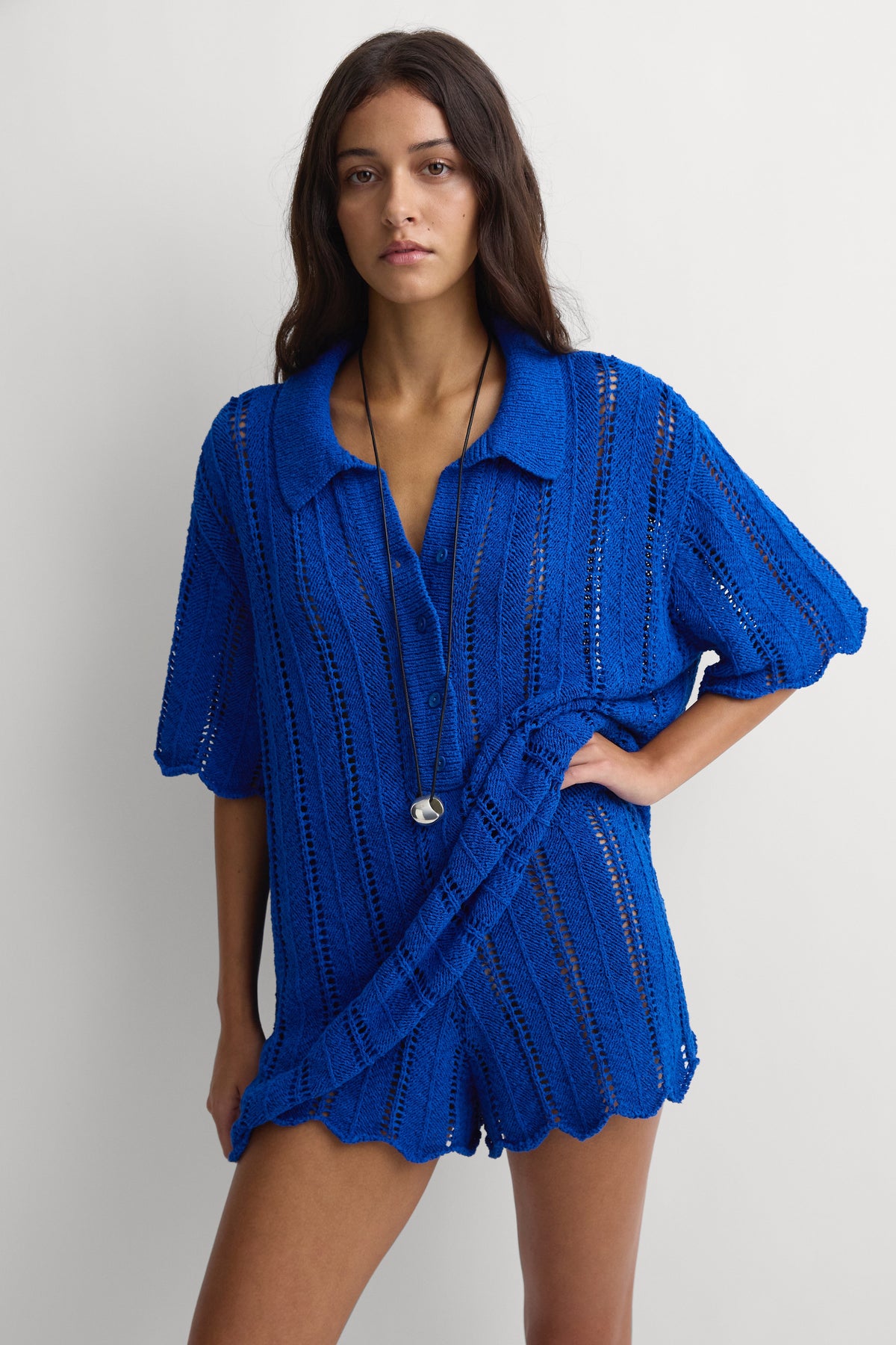 Luis Polo Top Cobalt