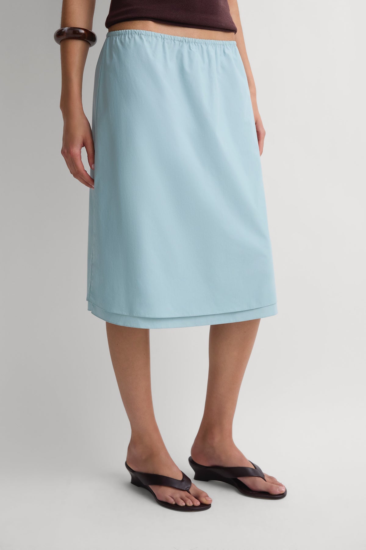 The Knee Skirt Teal
