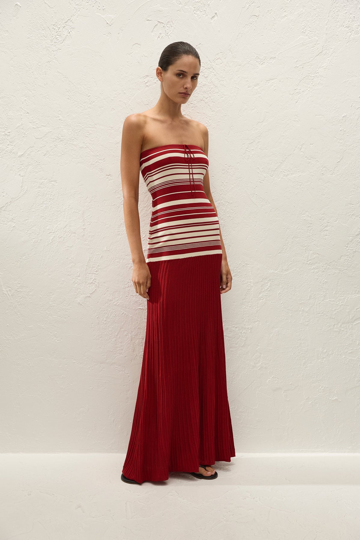 Valmir Maxi Dress Valdemar Stripe Red Ochre